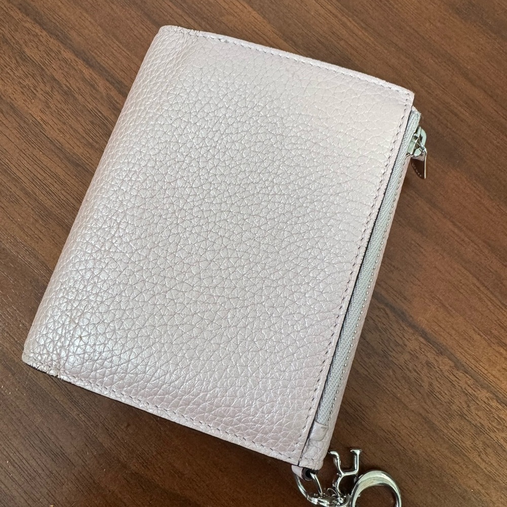 Dior Pink Textured Wallet - Picture 2 of 4